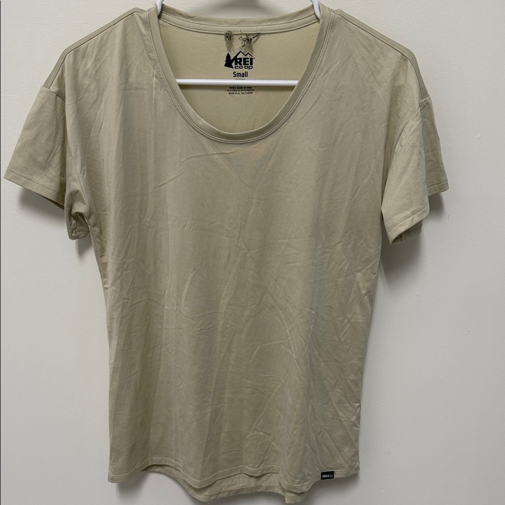 REI Women's Light Tan Short Sleeve Tee
